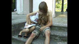 Секс русских студентов на улице